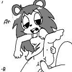  animal_crossing furry gif minus8 monochrome nintendo sable sable_able sex uncensored 