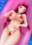 1_girl 1girl alluring bikini bishoujo_senshi_sailor_moon breasts eudial female female_only long_hair long_red_hair looking_at_viewer micro_bikini mostly_nude red_bikini red_hair sailor_moon solo underwear underwear_only zel-sama