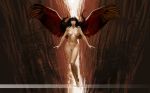 1girl female female_only frans_mensink nude solo wings