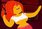 adventure_time alternate_breast_size big_breasts flame_princess shitapai slopster! underboob wide_hips