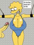 bart_simpson bondage gigantic_breasts huge_penis imminent_incest imminent_rape lisa_simpson one-piece_swimsuit sbb the_simpsons