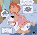 anus breasts brian_griffin cowgirl_position erect_nipples family_guy lois_griffin shaved_pussy thighs tropicoboy vaginal