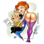 ass cheating cosmo_spacely eyebrows george_jetson heels jane_jetson lipstick pussy red_hair sexy_ass the_jetsons