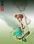 ass blonde_hair blue_eyes blush breasts disney disney_fairies eric_martin eric_martin_(artist) female heels looking_at_viewer looking_back mugenillustrations mugenillustrations_(artist) nipples peter_pan tinker_bell wings