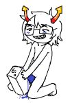 ai_will_never_replace_human_made_art alien blue_blush homestuck toaster troll white_background