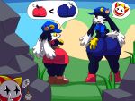 aged_up ass_squeeze big_ass huge_ass joka klonoa klonoa_(series) lampert namco shorts shorts_pull tail thick_thighs