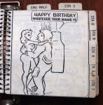  1972_(year) astronaut breasts cartoon clothed_male_nude_female embrace fred_haise hetero humor moon nasa space vintage 