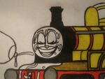 big_breasts cebolla12 grin leaking molly_the_yellow_engine nipples smile steam_engine thomas_and_friends