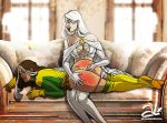 emma_frost marvel rogue spank spanked spanking tagme x-men