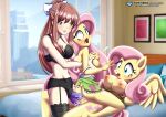 3_girls anal bbmbbf crossover doki_doki_literature_club equestria_girls equestria_untamed fluttershy fluttershy_(eg) fluttershy_(mlp) friendship_is_magic monika_(doki_doki_literature_club) my_little_pony my_little_pony_friendship_is_magic palcomix pietro's_secret_club strap-on threesome vaginal yuri