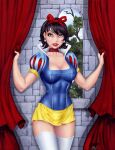  1girl black_hair deacon_black disney disney_princess female_only princess_snow_white snow_white_and_the_seven_dwarfs solo_female stacy_raven tight_clothing 