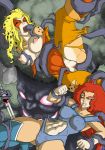 2girls abs anthro big_breasts breasts cheetara furry genderswap lion-o rape tentacle thundercats