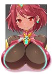 1girl alluring big_breasts border breasts female flirt flirting fuckable heroine large_breasts looking_at_viewer outside_border pyra red_hair seducing seductive short_hair white_border xenoblade xenoblade_(series) xenoblade_2 xenoblade_chronicles xenoblade_chronicles_2