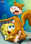 anthro ass bbmbbf cum cum_in_pussy cum_inside fur34 fur34* furry girl_on_top hot interspecies male/female nude palcomix sandy_cheeks spongebob spongebob_squarepants teen underwater underwater_sex vaginal vaginal_penetration young