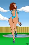  ass danny_phantom dis from_behind full_body high_heels looking_back madeline_fenton pool sexy_ass swim_suit 