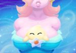 1girl between_breasts breasts dated hair luma princess_rosalina star super_mario_galaxy tagme