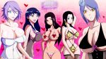 black_hair blue_eyes boa_hancock cana_alberona cleavage fairy_tail greengiant2012 huge_breasts konan long_hair misato_katsuragi mizore_shirayuki naruto neon_genesis_evangelion one_piece rosario_+_vampire rosario_to_vampire