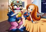 1boy 1girl mona mona_(warioware) nintendo palcomix sex tagme wario warioware