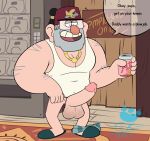  2014 big_penis disney gravity_falls solo_male stanley_pines yaoi 