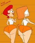 ass_slap cartoon_network crossover debbie_turnbull dexter's_laboratory dexter's_mom huge_ass nickelodeon robotboy thick_thighs wasp_waist