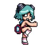  blue_hair breasts gif pixel_art ramona_flowers scott_pilgrim scott_pilgrim_vs_the_world 