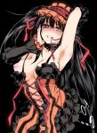 armpits arms_up black_hair corset date_a_live tagme