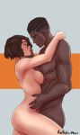 1boy 1girl aestheticc-meme ass dark-skinned_male dark_skin gen:lock hetero high_resolution interracial julian_chase lock male male/female miranda_worth nude rooster_teeth very_high_resolution