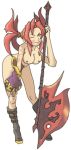  axe breasts chocobo_tales final_fantasy red_eyes red_hair 