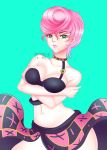 golden_wind jojo's_bizarre_adventure medium_breasts pink_hair trish_una