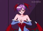 2_girls 2girls ^_^ anger_vein animated ass ass_jiggle big_breasts bluethebone blush bouncing_breasts breasts closed_eyes darkstalkers demon_girl female female_only funny glomping green_eyes green_hair hug lilith_aensland morrigan_aensland mp4 multiple_girls no_audio purple_hair red_eyes small_breasts spanking succubus topless torn_clothes video webm wings