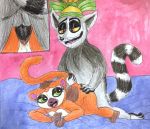  all_hail_king_julien dreamworks furry interspecies king_julien madagascar queen_clover_(all_hail_king_julien) 