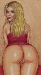 ass bent_over bottomless edithemad kaley_cuoco looking_back penny_(big_bang_theory) pussy rear_view the_big_bang_theory