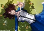 bioshock bioshock_infinite blue_eyes brown_hair clothed elizabeth_(bioshock_infinite) non_nude solo souracid_(artist)