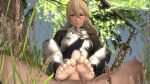  1boy 1girl 1girl 3d anonymous barefeet barefoot blender corrin_(fire_emblem) daz_studio feet fire_emblem foot_fetish footjob gif gif male nintendo penis source_filmmaker xnalara 