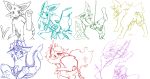 espeon flareon glaceon jolteon leafeon pokemon umbreon vaporeon