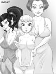 blonde_hair breasts disney disney_fairies erect_nipples hairless_pussy monochrome nipples peter_pan prophet prophet_(artist) pussy queen_clarion see_through tinker_bell uncensored vidia yuri