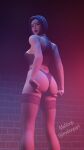  1girl 3d alley ass ass_shake black_hair blender bob_cut dat_ass dc_comics emo epic_games female_only fishnet_stockings forehead_jewel fortnite goth goth_girl grey_skin looking_at_viewer looking_back meboopart medium_hair pale-skinned_female pale_skin petite presenting_ass purple_eyes purple_hair rachel_roth raven_(dc) slim sorceress stockings teasing teen_titans thong_panties viewed_from_below wink x_redeyes 