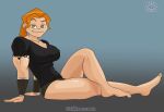  biceps big_breasts black_panties evil_raccoon feet freckles green_eyes legs metal_family milf muscle muscular muscular_female ponytail red_hair redhead russian seductive smile smiling_at_viewer tattoo thick_thighs underwear victoria_(metal_family) 