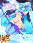 big_breasts blue_hair breasts hair ryo_agawa underboob witch