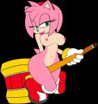 amy_rose hammer nude piko_piko_hammer sega sonic sonic_the_hedgehog_(series) tagme