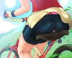  1girl ass bandanna bicycle big_ass bike brown_hair buttjob from_behind grinding haruka_(pokemon) huge_ass may may_(pokemon) pokemon rubbing 