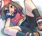 1girl ass bandanna big_ass brown_hair haruka_(pokemon) huge_ass may may_(pokemon) pokemon tight_shorts