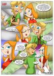  1girl candace_flynn comic helping_out_a_friend jeremy_johnson palcomix phineas_and_ferb tagme 