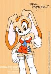  1girl cream_the_rabbit cute miniskirt pussy sega sonic_*(series) sonic_the_hedgehog_(series) vkyrie 