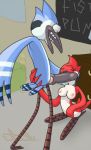  2_toes :d anthro anthro_on_anthro avian balls beak beakjob bird bird_feet blue_jay bodily_fluids breasts cartoon_network corvid cum cum_in_mouth cum_inside duo endenden erection feathers feet fellatio female female_penetrated genital_fluids genitals jay_(bird) male male/female male_penetrating male_penetrating_female margaret_smith_(regular_show) mordecai_(regular_show) new_world_jay nipples non-mammal_balls non-mammal_breasts non-mammal_nipples open_mouth oral oral_penetration oscine passerine penetration penile penis regular_show robin_(bird) sex smile tail_feathers toes toony 