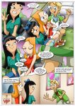  2girls candace_flynn comic helping_out_a_friend jeremy_johnson multiple_girls palcomix phineas_and_ferb stacy_hirano tagme 