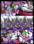 a_spike_in_confidence blush comic cum cumshot eyelashes friendship_is_magic horn kitsune_youkai kitsuneyoukai my_little_pony rarity rarity_(mlp) sex speech_bubble spike spike_(mlp) sucking sweetie_belle sweetie_belle_(mlp) text twilightstormshi wet_pussy x-ray