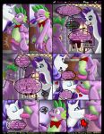 a_spike_in_confidence blush comic cum cumshot eyelashes friendship_is_magic horn kitsune_youkai kitsuneyoukai my_little_pony rarity rarity_(mlp) sex speech_bubble spike spike_(mlp) sucking sweetie_belle sweetie_belle_(mlp) text twilightstormshi wet_pussy x-ray