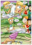  2girls candace_flynn comic helping_out_a_friend jeremy_johnson multiple_girls palcomix phineas_and_ferb stacy_hirano tagme 