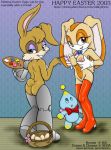  2_girls ass breasts bunnie_rabbot cream_the_rabbit easter female_only happy_easter looking_at_viewer looking_back multiple_girls nipples nude sega smile sonic_*(series) sonic_the_hedgehog_(series) vkyrie 